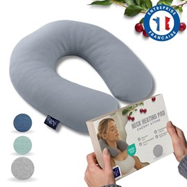 Tour de cou chauffant noyaux de cerise micro-onde - naturel, lavable & réutilisa