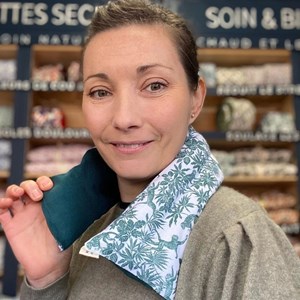 Bouillotte soin cervicale graine de lin emplâtre naturel chaud froid