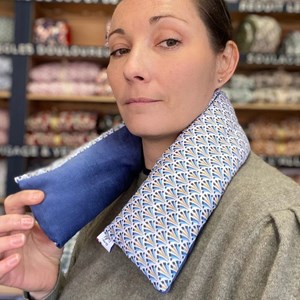 Bouillotte soin cervicale graine de lin emplâtre naturel chaud froid