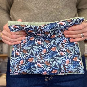 Bouillotte soin grandes zones graine de lin emplâtre naturel chaud froid