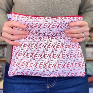 Bouillotte soin grandes zones graine de lin emplâtre naturel chaud froid