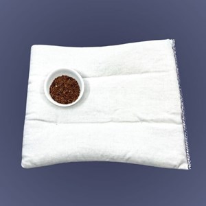 Bouillotte soin grandes zones graine de lin emplâtre naturel chaud froid