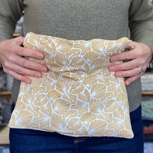 Bouillotte soin grandes zones graine de lin emplâtre naturel chaud froid