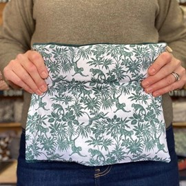 Bouillotte soin grandes zones graine de lin emplâtre naturel chaud froid