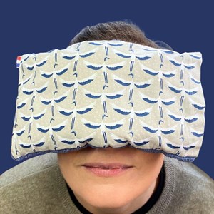 Bouillotte soin format nomade, graine de lin, pour le visage, la tête et yeux