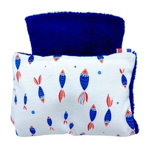 Bouillotte soin format nomade, graine de lin, pour le visage, la tête et yeux