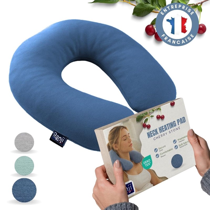 Tour de cou chauffant noyaux de cerise micro-onde - naturel, lavable