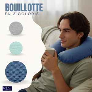 Tour de cou chauffant noyaux de cerise micro-onde - naturel, lavable