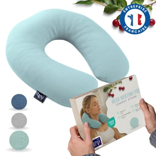 Ranji - Tour de cou chauffant noyaux de cerise micro-onde - naturel, lavable