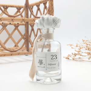 Diffuseur en plâtre 100ml fleur de lin