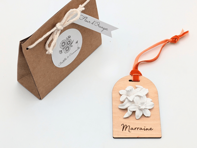 Décor en plâtre &nbsp;marraine&nbsp; - senteur fleur d'oranger