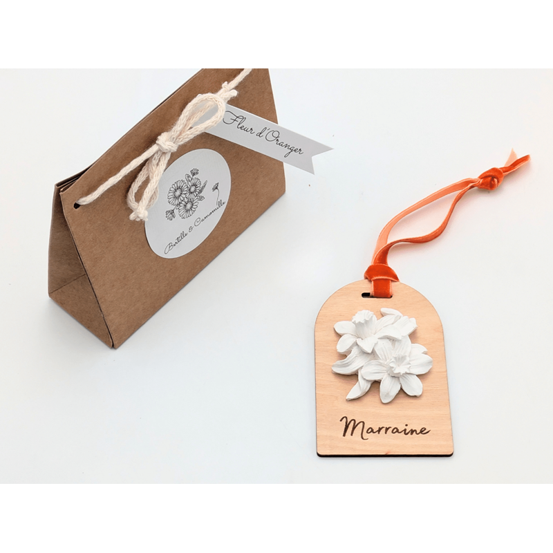 Décor en plâtre &nbsp;marraine&nbsp; - senteur fleur d'oranger