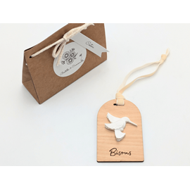 Décor en plâtre &nbsp;bisous&nbsp; - senteur coton