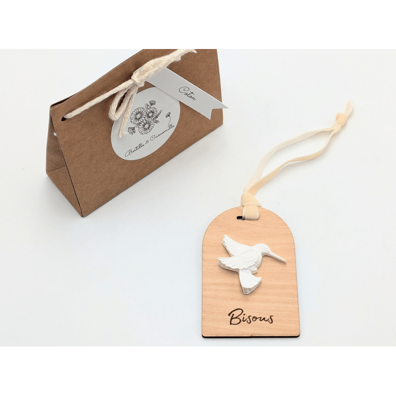 Décor en plâtre &nbsp;bisous&nbsp; - senteur coton