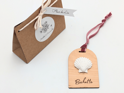 Décor en plâtre &nbsp;bichette&nbsp; - senteur fleur de lin