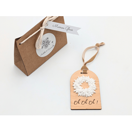 Décor en plâtre &nbsp;oh! Oh! Oh!&nbsp; - senteur marron glacé