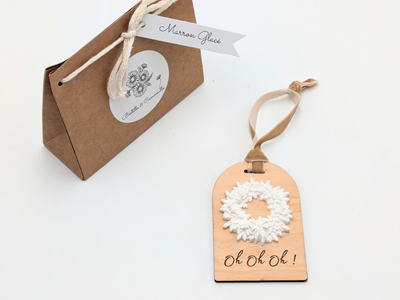 Décor en plâtre &nbsp;oh! Oh! Oh!&nbsp; - senteur marron glacé