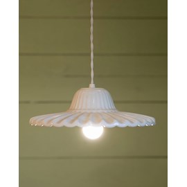 Lampe baladeuse en céramique blanche n°100