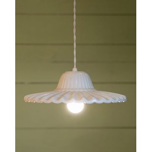 Lampe baladeuse en céramique blanche n°100