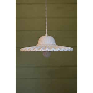 Lampe baladeuse en céramique blanche n°100