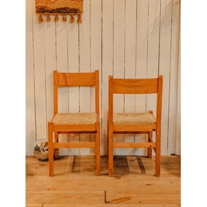 Lot de 4 chaises en bois n°801