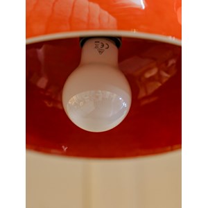 Lampe baladeuse en céramique orange n°102