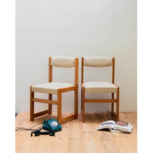 Alma, la paire de chaises en bois n°1072