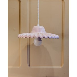 Lampe baladeuse en céramique rose n°101