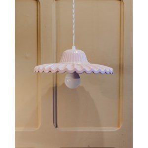 Lampe baladeuse en céramique rose n°101