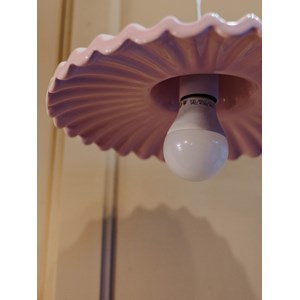 Lampe baladeuse en céramique rose n°101