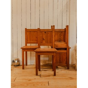 Lot de 4 chaises en bois n°800