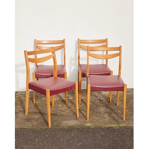 Alma, le lot de 4 chaises en bois n°1043