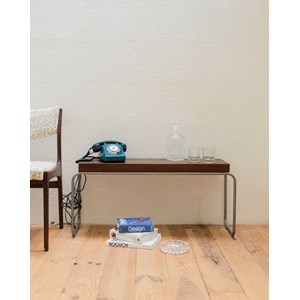 Table d'appoint en bois et métal n°699