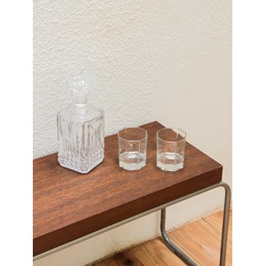 Table d'appoint en bois et métal n°699