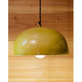 Lampe baladeuse en céramique vert olive n°99