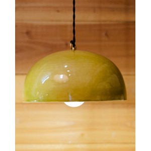 Lampe baladeuse en céramique vert olive n°99