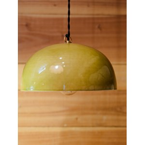 Lampe baladeuse en céramique vert olive n°99