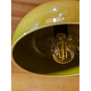 Lampe baladeuse en céramique vert olive n°99