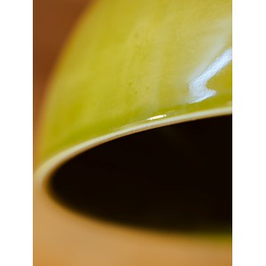 Lampe baladeuse en céramique vert olive n°99