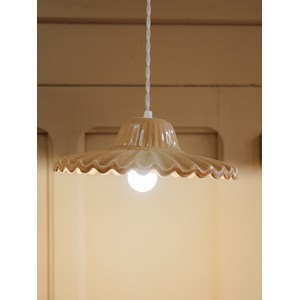 Lampe baladeuse en céramique beige n°103