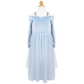Robe de princesse velours elsa 5-6 ans