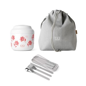 Set lunch box isotherme poppy