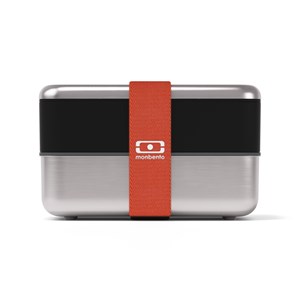 Set lunch box métal gris