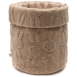Panier de rangement miffy jacquard teddy biscuit (35 x 30 cm)