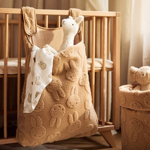 Panier de rangement miffy jacquard teddy biscuit (35 x 30 cm)