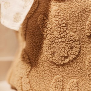 Panier de rangement miffy jacquard teddy biscuit (35 x 30 cm)