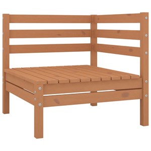 Salon de jardin meuble d'extérieur ensemble de 63.5 x 63.5 x 62.5 cm bois marron