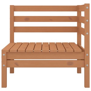 Salon de jardin meuble d'extérieur ensemble de 63.5 x 63.5 x 62.5 cm bois marron