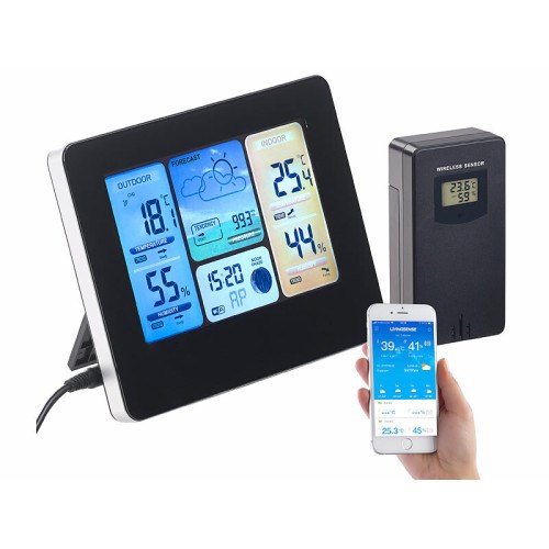 Station météo écran couleur connectée wi