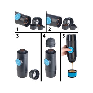 Mini cafetière expresso nomade usb 90 ml